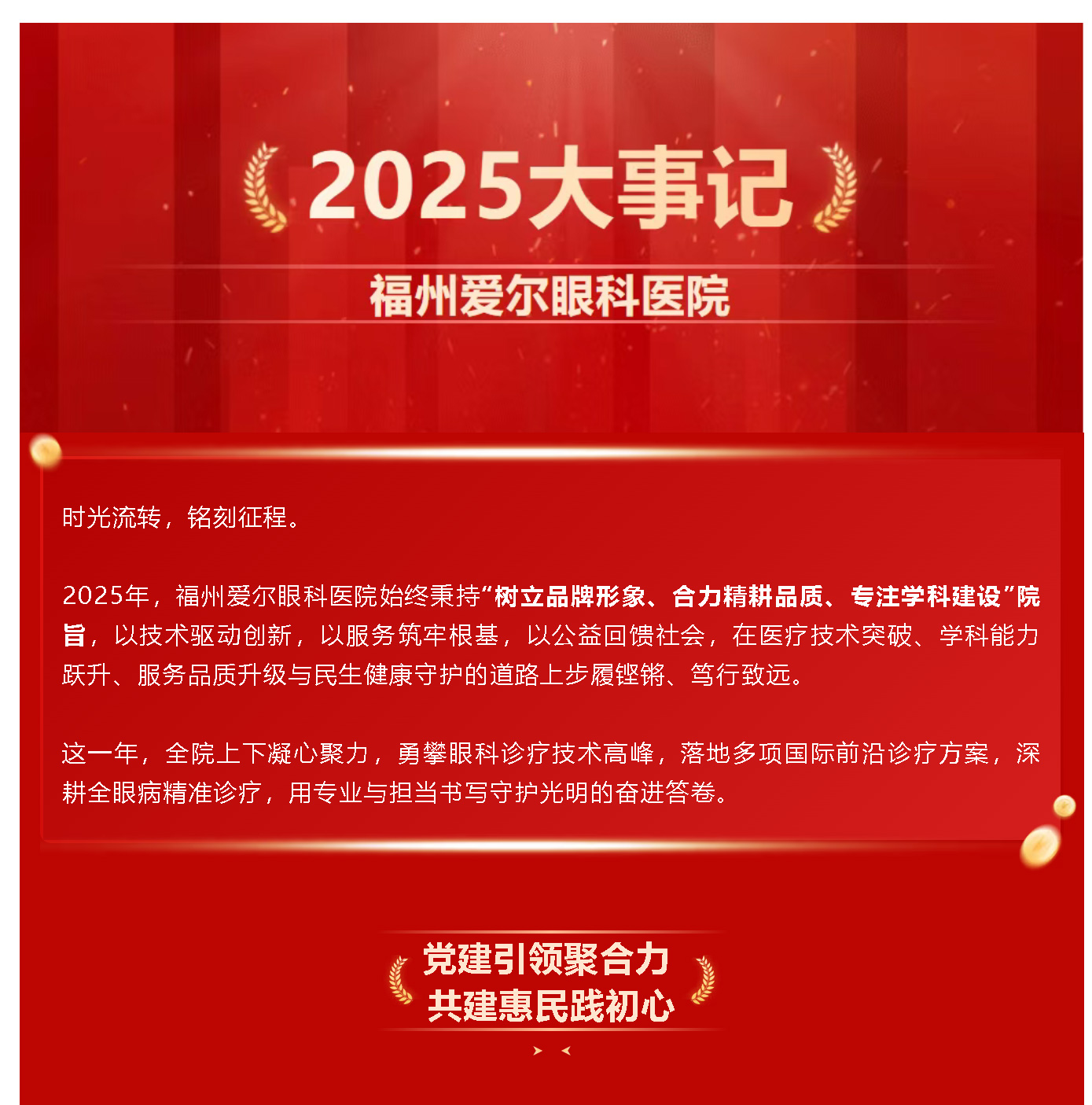 2025年大事记丨福州爱尔眼科用专业与担当书写守护光明的奋进答卷